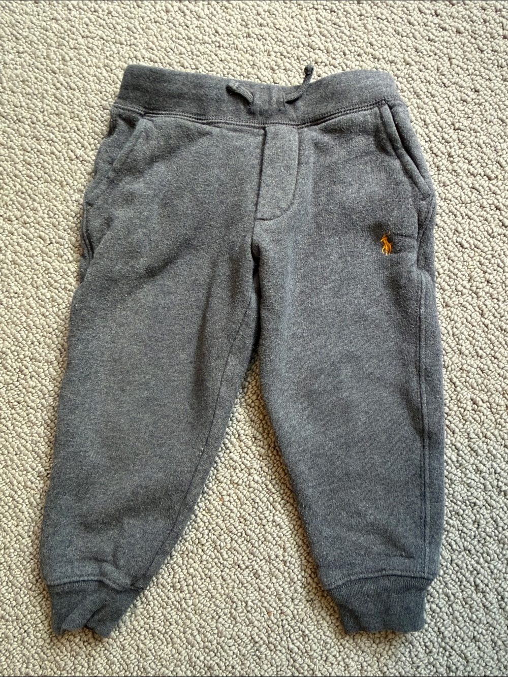 Polo by Ralph Lauren Gray Sweatpants with Green-Navy Plaid Pocket